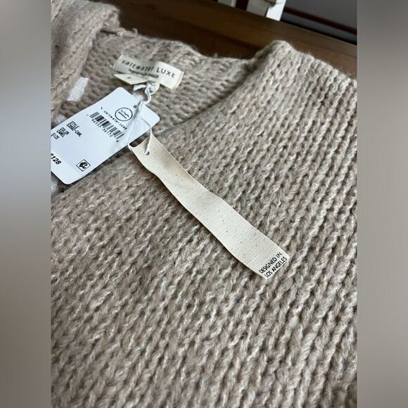 SALTWATER LUXE Colorful Knit Sweater with 'Hello SunShine” on back Design!  NWT! - Picture 7 of 8